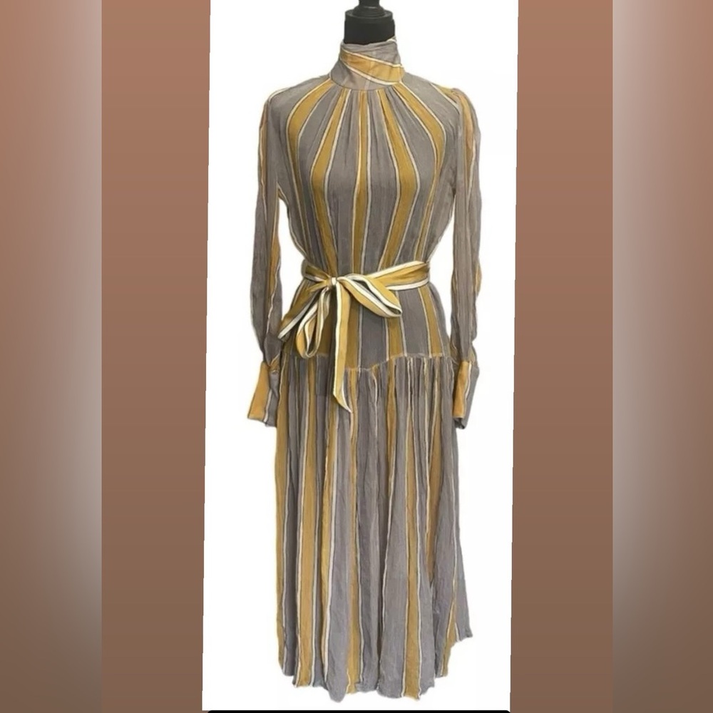 ZIMMERMANN SABOTAGE
ROLL NECK DRESS 100% Silk